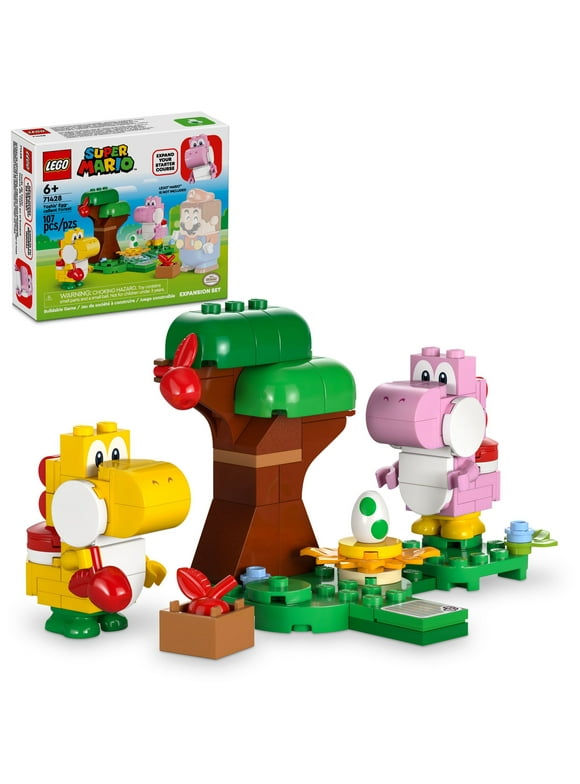 LEGO Super Mario Yoshis Egg-cellent Forest Expansion Set, Super Mario Collectible Toy for Kids, 2 Brick-Built Characters, Gift for Girls, Boys and Gamers Ages 6 and Up, 71428