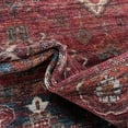 thumbnail image 5 of Rugs.com Maahru Collection Washable Rug – 10 Ft Square Rust Red Low-Pile Rug Perfect For Living Rooms, Kitchens, Entryways, 5 of 7