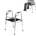 thumbnail image 1 of Andadera para Adulto Mayor con Asiento Plegable | Altura Ajustable 74–92 cm con 8 Niveles | Aluminio Ultraligero Antioxidante | Soporta hasta 100 kg | Color Plata, 1 of 10