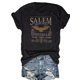 thumbnail image 2 of Printed Crew Neck T-Shirt, Casual Short Sleeve Top For Spring and Summer, Women's Clothing, 2 of 8