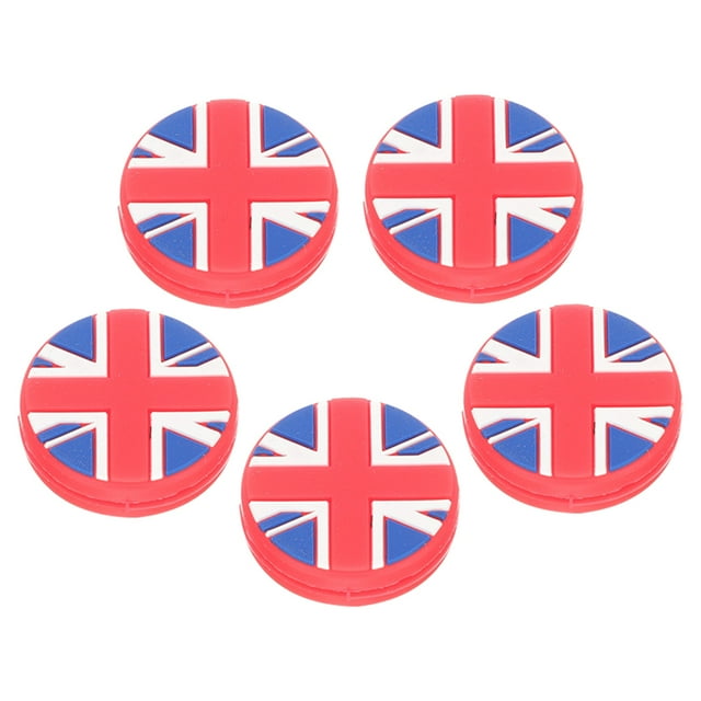HEALEEP Silicone Tennis Racket Dampener 5Pcs Set for Shock Absorption and Vibration Reduction Flag Shaped
