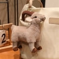 thumbnail image 3 of Lifelike Goat Stuffed Animal Plushie Cute Goat Plush Figure Toys for Girls, Adorable Doll Home Decor, 3 of 18
