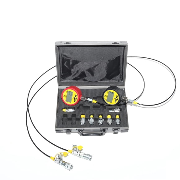 XZT 70M Digital Hydraulic Pressure Test Coupling Kit Pressure Gauge Test Hose Test Point for Excavator Construction Machinery Repair