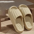 thumbnail image 6 of Men's & Women's Lightweight PU Slippers - Soft Cushioned Arch Indoor/Outdoor House Shoes,  Unisex EVA Slippers with Lace-Up Strap, Non Slip Slippers, Arch Support Slippers, Slides Slippers For Men, 6 of 9