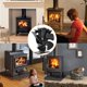 thumbnail image 3 of Ventilador de estufa de leña, 5 aspas, ventiladores pequeños alimentados por calor de nuevo diseño, ventiladores ecológicos para leña/quemador de leña/chimenea (negro), 3 of 5