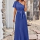 thumbnail image 5 of Vestidos de playa para mujer con cordones cuello de un hombro vestidos de fiesta para cóctel boda FLhrweasw Para estrenar, 5 of 7