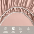 thumbnail image 5 of LammaLoe Extra Deep Pocket California King Sheets set, Fits 18"-24" Mattress, 6 Piece Soft Microfiber Bed Sheet Sets, Blush Pink, 5 of 8