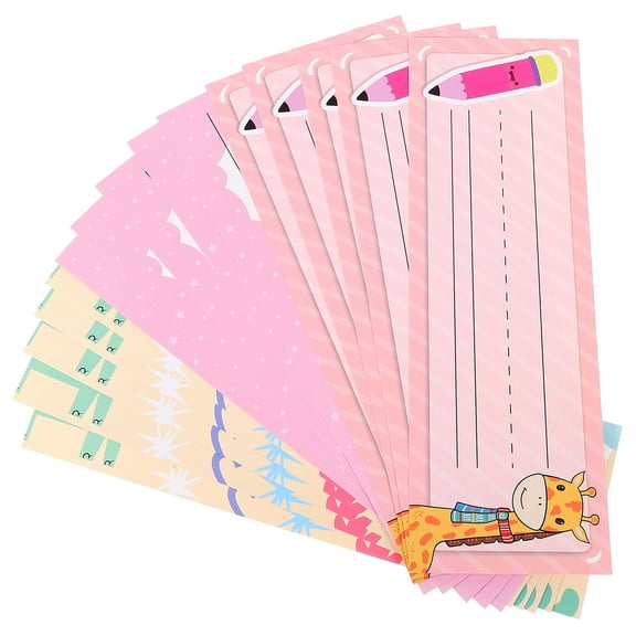 HOKARUA 15pcs Paper Name Tags Desk Nameplates Study Room Classroom Desk Nameplates (Mixed Style)