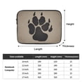 thumbnail image 2 of Bears Paw Laptop Sleeve Bag Compatible With MacBook Air / Pro iPad MateBook Tablet Surface HP Lenovo Dell ASUS Acer Laptop Computer Protective Size: 17 inch, 2 of 5