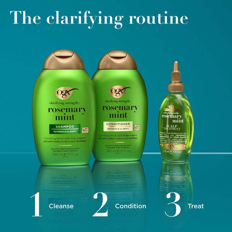 4 pack) OGX Clarifying Strength and Rosemary Mint Hair Conditioner