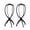 Black, variant on 2 Pieces Wig Stands Wig Head Stand 14.2 Inches Travel Portable Wig Holder for Multiple Wigs and Hats (Pink)