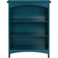 thumbnail image 3 of eHemco 3 Tier Storage Shelf Bookcase with 2 Arched Supports, 40 Inches Height, Blue, 3 of 7