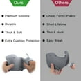 thumbnail image 3 of Bath Spout Cover, Bathtub Tub Faucet Cover - Kids Bathroom Accessories Protector for Baby - Soft Silicone - Gray Sea Lions, 3 of 7