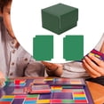 thumbnail image 2 of Xuanheng Card Deck Box Premium Container Portable Protection Display Playing Card Box Plaid Green, 2 of 8