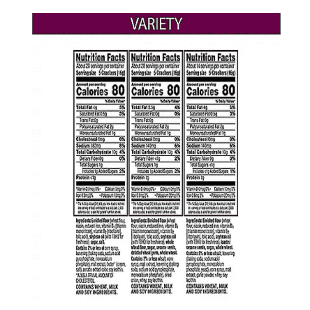 Kellogg's Toasteds Crackers Variety Pack (40 oz.)
