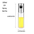 thumbnail image 3 of Oil Sprayer for Cooking, Olive Oil Sprayer,‎100ml Olive Oil Spray Bottle for Air Fryer, Food-Grade Oil Mister Transparent Glass Spray Bottle for Kitchen, BBQ, Salad, Baking, Roasting, 3 of 7