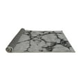 thumbnail image 2 of Ahgly Company Indoor Round Abstract Gray Modern Area Rugs, 3' Round, 2 of 4
