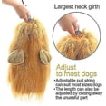 thumbnail image 2 of Disfraz de melena de león para perro, peluca para fiesta de mascotas grandes, ropa elegante para el cabello con oreja Feliz Sencillez, 2 of 4