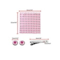 thumbnail image 3 of INSPIRE CHIC Men's Polka Dots Necktie, Tie Clip, Cuff Links, Pocket Square Set Business Wedding Pink Fuchsia, 3 of 6