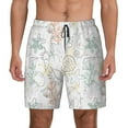 thumbnail image 3 of Uemuo Sea Animals Pattern Mens Swim Trunks Quick Dry Board Shorts with Mesh Lining, Stretch Beach Shorts Quick Dry No-Chafing Board Shorts-3X-Large, 3 of 9
