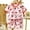 Pink, variant on YUSIM Toddler Girls Pajamas Sets- Cute Soft Cotton Summer Short Sleeve Baby Shirts and Shorts Pink Size 1-5 T