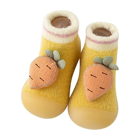 

Shoes For Kids Boys Girls Cartoon Socks Shoes Toddler Warmthe Floor Socks Non Slip Prewalker Shoes