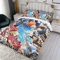 thumbnail image 3 of Haikyuu Conjunto de sábanas temático, trío de piezas, cómodo y amigable con la piel, diseño único, regalo de decoración para el hogar para familiares, amigos y fans, 90 cm * 190 cm, 3 of 6