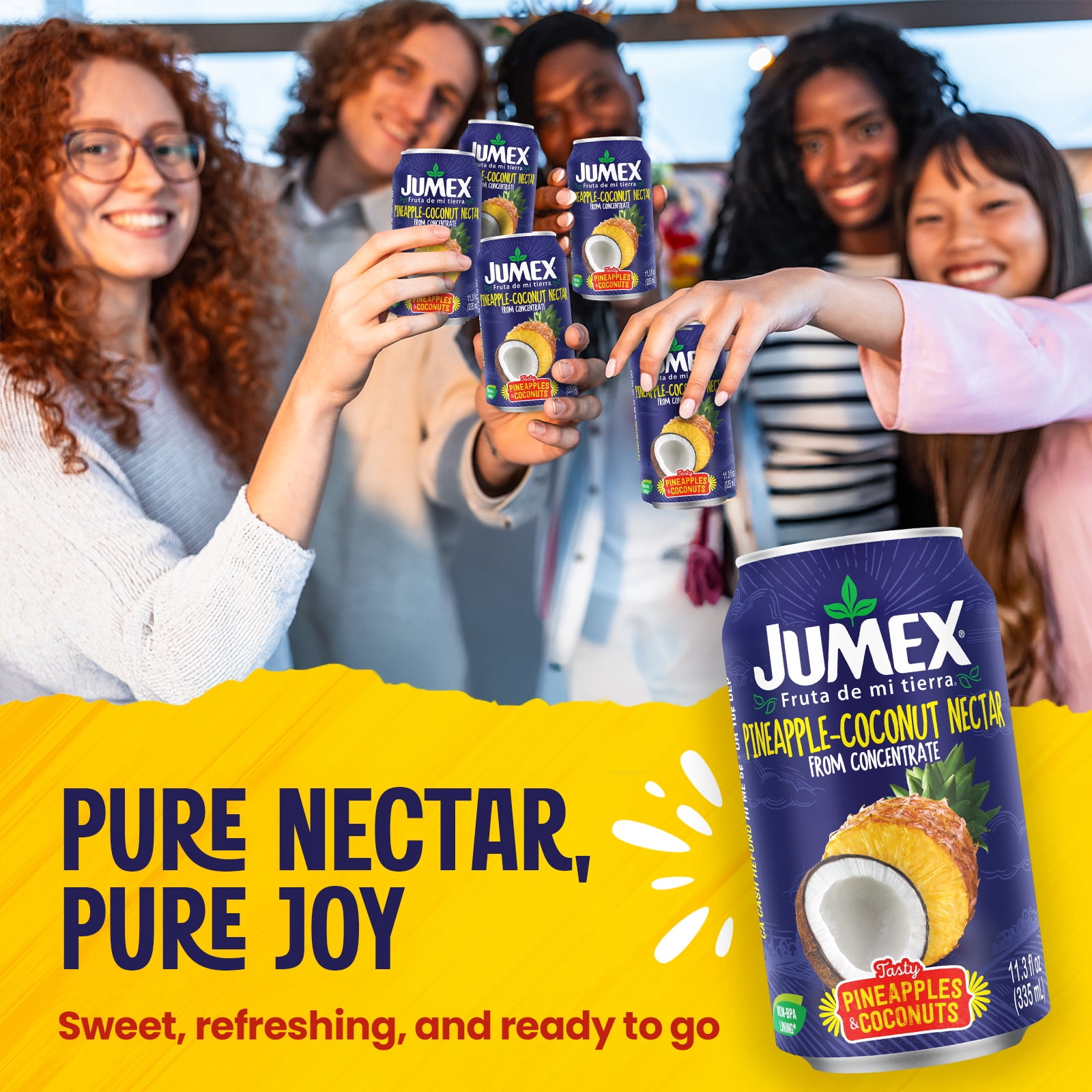(12 pack) Jumex Pineapple Coconut Nectar Juice, 11.3 fl oz