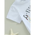thumbnail image 6 of Coduop Baby Boys 2Pcs Outfit Set,Short Sleeve T-Shirt and Shorts Summer Infant Boy Clothes Set, 6 of 8