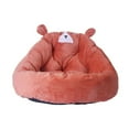 thumbnail image 2 of POINTERTECK Lit pour Animal en Peluche Chaud d'Hiver, Coussin de Sofa, Grotte, Fond Antidérapant, Lavable, Motif d'Ours Dessin Animé, Chenil pour Chien Chat pour Cage, 2 of 10
