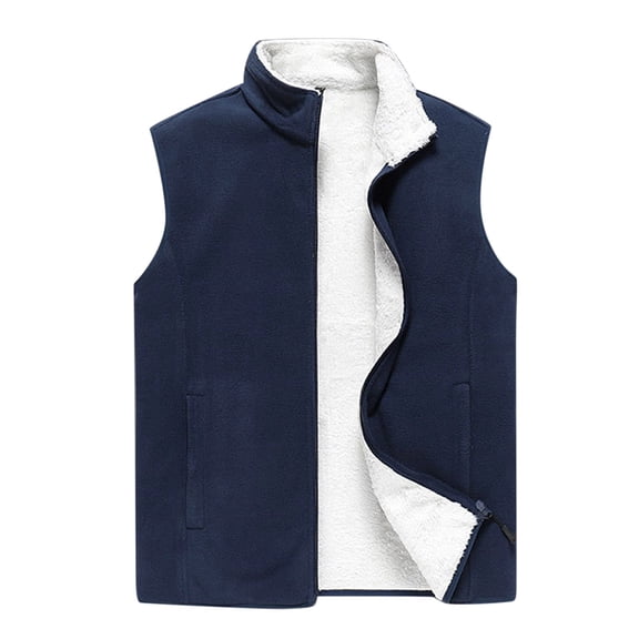 Vedolay Jackets for Men Winter Men Business Solid Fall Fashion Cardigan Blue,5XL