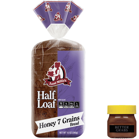 Aunt Millie s Half Loaf Honey 7 Grain Bread 12oz Aunt Millie s Half Loaf Honey 7 Grain Bread 12oz