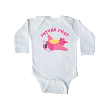 

Inktastic Future Pilot Gift Baby Girl Long Sleeve Bodysuit