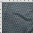 thumbnail image 3 of oneOone Silk Tabby Fabric Floral Mandala Block Print Fabric By The Yard 42 Inch Wide, 3 of 4