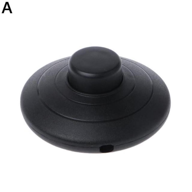SmartStep Lamp Foot Switch, Heavy Duty Inline Floor Switch for Table Lamps & Lights, Easy On/Off Control, Black or White Options