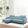 thumbnail image 3 of Costway 105" L-Shaped Sectional Sofa w/ Oversized Chaise Lounge & 3 Adjustable Headrests, 3 of 10