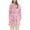Pink, variant on successthop Plus Size Flannel Robe Women Fuzzy Pajamas Belted Shawl Collar Lip Print Bathrobe with Pockets Pink 2XL