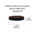 thumbnail image 2 of 32pcs Furniture Felt Pads Round 1 3/8" Self-stick Reduce Noise Chair Leg Pad Brown, 2 of 7