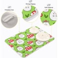 thumbnail image 4 of Absorbent Dish Drying Mat for Kitchen Counter - Cartoon Mushroom Rabbit Microfiber Drying Pad, Reversible Drainer Mats for Countertop, Small 16" x 18", 4 of 6