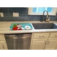 thumbnail image 3 of Snowman with Bichon Frise Dish Drying Mat, 3 of 7