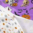 thumbnail image 5 of Homewish Halloween Cartoon Ghost Duvet Cover Queen, Bat Pumpkin Queen Bedding, Lavender Purple Black Orange, Pumpkin Bat Reversible 3-Piece, 1 Duvet Cover and 2 Pillowcases, 5 of 7