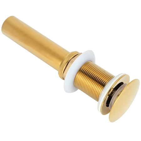 

Drain Stopper Explosion-Proof Polished Brass Finish Drain Filter Silicone Gaskets Anti-Cracking Bathroom Kitchen For Adult Home Without Hole