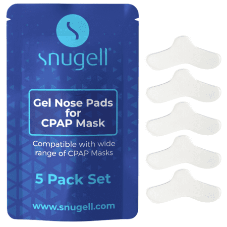 Gel Nose Pads by Snugell 5 Pack Set Compatible with Resmed and other CPAP Masks Brands