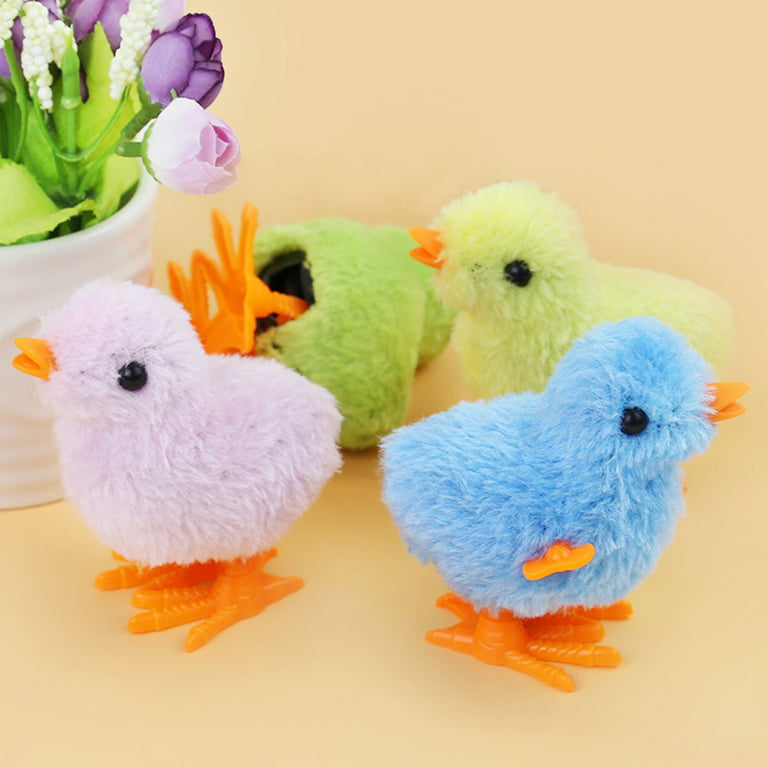 Wind Up Chick Toy Novelty Chicken Windup Toy Fluffy Chicken Easter Basket  Stocking Stuffers Reusable Clockwork Learning Educational Toys for 2 to 14  Years Old Kids 