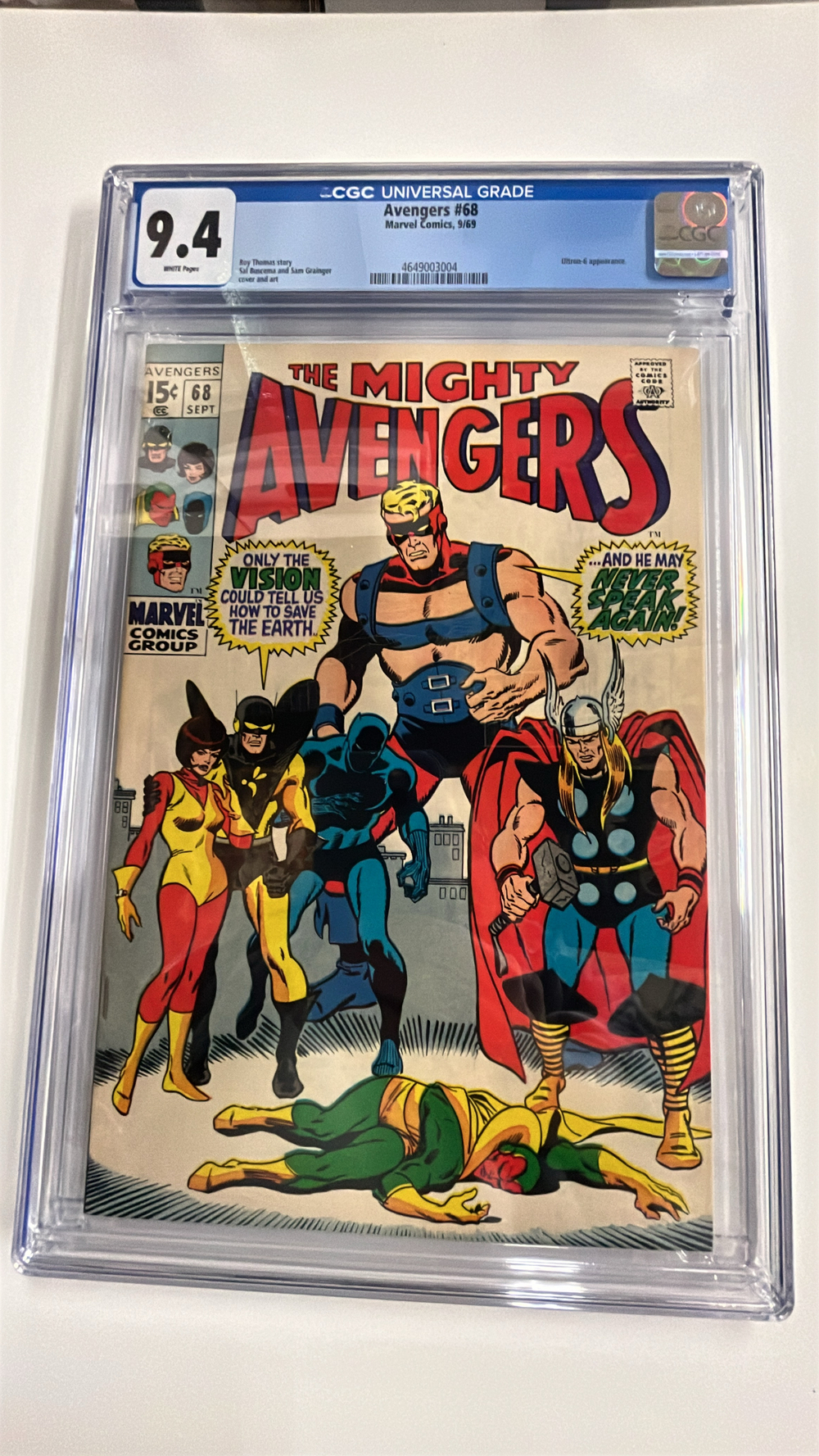 Cover of The Avengers #68