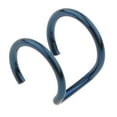 thumbnail image 3 of Clip de material acero Inoxidable Piezas en de de Oreja Sin Perforaciones Azul, 3 of 8