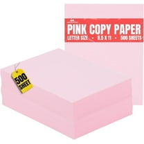 1InTheOffice Pink Copy Paper, Colored Printer Paper, Copy Paper for Printer, 8.5" x 11", Letter Size, 20 lb Density, 500 Pack