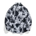 thumbnail image 4 of Blusa y camisa de manga larga con cuello vuelto para hombre, informal, con estampado, de poliéster, 4 of 4