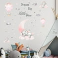 thumbnail image 4 of Cartoon Pink Elephant Wall Stickers Vibrant and Fun Decor for Baby Girl's Room, 4 of 6