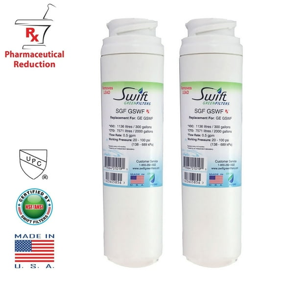 Swift Green Filters Ltd. Replacement GE GSWF Kenmore 46-9914 9914 Refrigerator Water Filter SGF-GSWF Rx